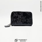 کیف کارت گل مشکی